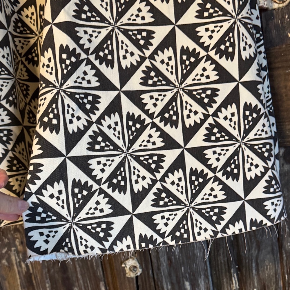 We The Free Just Float On. Geometric Black and White flared jeans. - Picture 4 of 10